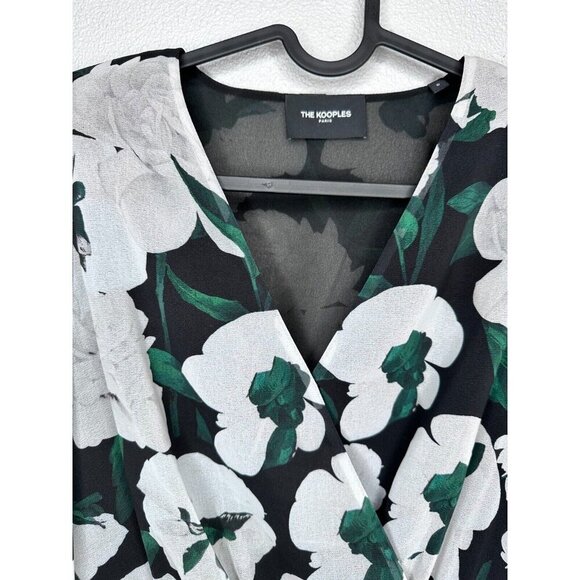 THE KOOPLES Short Printed Multi Long Sleeve Dress Size XS Cocktail NWOT - Picture 6 of 15